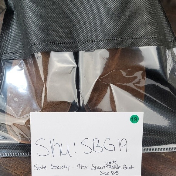 Sole Society Alexi Brown Suede Ankle Bootie Womens Size 8.5 - Picture 7 of 15